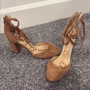 Brown Suede Women's Heels